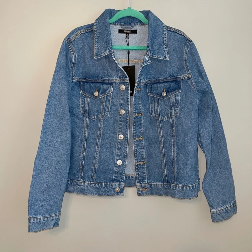 NWT Hudson Classic Fitted Trucker Denim Jean Jacket Size 1X - Picture 2 of 9